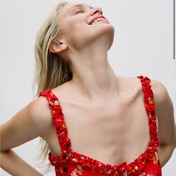 NWOT Realisation Par Julia dress in Rouge Fleur S - Picture 5 of 15